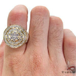 Mens 10K Gold Mayan Pinky Ring 63609 - Image 7