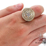 Mens 10K Gold Mayan Pinky Ring 63609 - Image 8