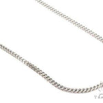 Mens 10k Hollow White Gold Franco Chain 20 Inches 2mm   65751 - Image 1