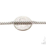 Mens 10k Hollow White Gold Franco Chain 20 Inches 2mm   65751 - Image 2