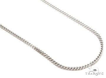 10K White Gold Hollow Franco Chain 2mm 47480