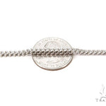 Mens 10k Hollow White Gold Franco Chain 24 Inches 2mm   47481 - Image 2