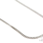 Mens 10k Hollow White Gold Franco Chain 28 Inches 2mm   47483 - Image 1