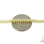 Mens 10k Yellow Gold Hollow  Franco Link Chain Chain 20 Inches 4mm 70220 - Image 3