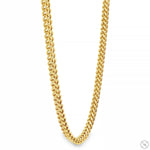 Mens 10k Hollow Yellow Gold Franco Chain 22 Inches 3.9mm 70879 - Image 2