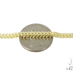 Mens 10k Hollow Yellow Gold Franco Chain 24 Inches 4mm   47667 - Image 3