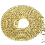 Mens 10k Hollow Yellow Gold Franco Chain 30 Inches 4.5mm   47691 - Image 4