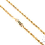 Mens 10k Hollow Yellow Gold Rope Chain 16 Inches 2mm 70578 - Image 1