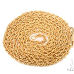 Mens 10k Hollow Yellow Gold Rope Chain 20 Inches 2.7mm 63798 - Image 4