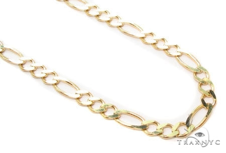 14k Solid Yellow Gold Solid Figaro Chain 20 Inches 2.5mm 47357