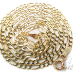 Mens 14k Solid Yellow Gold Solid Figaro Chain 20 Inches 2.5mm 47357 - Image 5