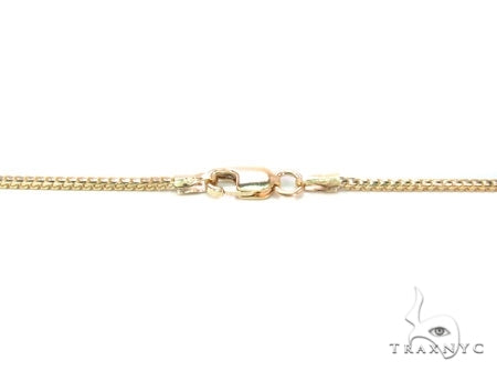 Mens 10k Solid Yellow Gold Franco Chain 20 Inches 1.6mm   47735 - Image 4