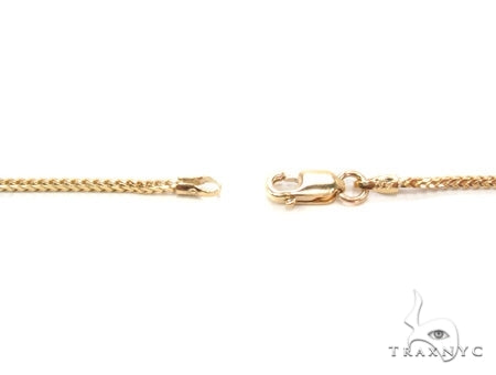 Mens 10k Solid Yellow Gold Franco Chain 20 Inches 1.6mm   47735 - Image 5