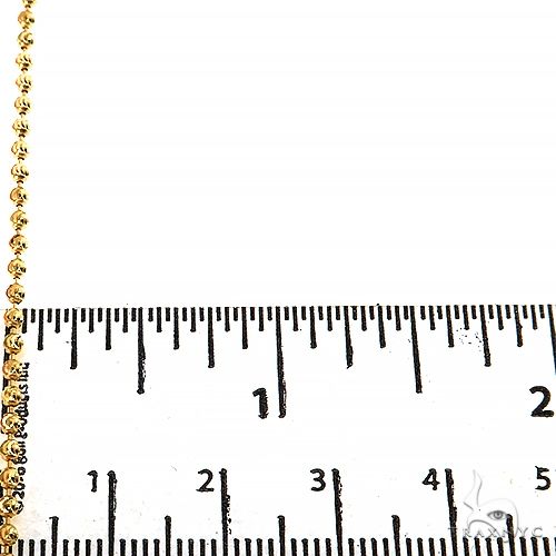 Mens 10k Solid Yellow Gold Moon Cut Chain 26 Inches 1.8mm   48439 - Image 4