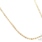 Mens 10k Solid Yellow Gold Moon Cut Chain 26 Inches 2.5mm   48446 - Image 2