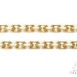 18k Solid Yellow Gold Thin Cable Chain 2.4mm 20 Inches 69672 - Image 2