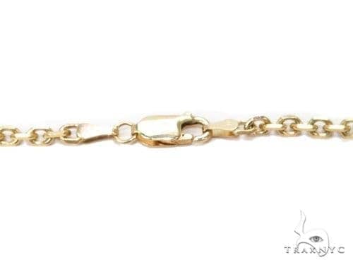 18k Solid Yellow Gold Thin Cable Chain 2.4mm 20 Inches, photo 4 of 6