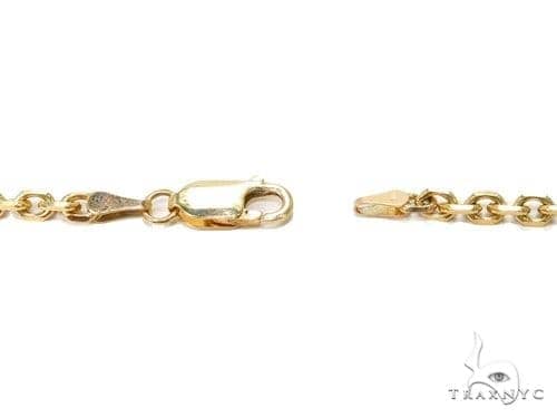 18k Solid Yellow Gold Thin Cable Chain 2.4mm 20 Inches, photo 5 of 6