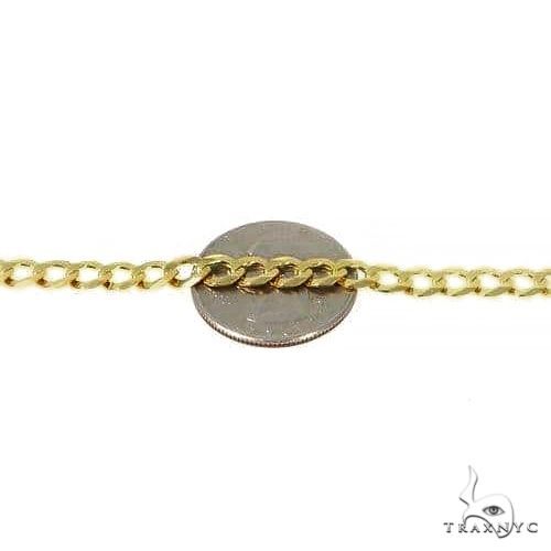 14K Yellow Gold Solid Curb Chain 8.2mm, photo 5 of 6