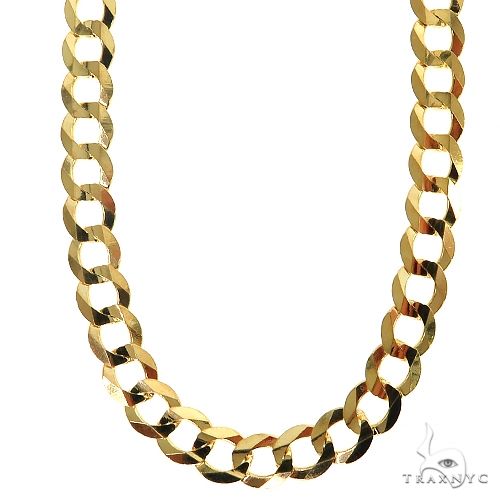 Mens 14k Solid Yellow Gold Cuban/curb Chain 30 Inches 5.7mm   47119 - Image 1