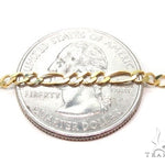 Mens 14k Solid Yellow Gold Solid Figaro Chain 20 Inches 3mm   47366 - Image 3
