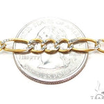 Mens 14k Solid Yellow Gold Diamond Cut Figaro Link Chain 24 Inches 7mm   47353 - Image 3