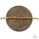 Mens 14k Solid Yellow Gold Moon Cut Chain 22 Inches 2mm   48482 - Image 3