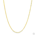 Mens 14k Solid Yellow Gold Moon Cut Chain 26 Inches 1.9mm   48494 - Image 1