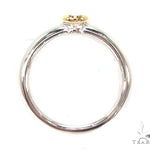 Mens 18K Yellow Gold Bezel Diamond Platinum Wedding Ring 36636 - Image 5