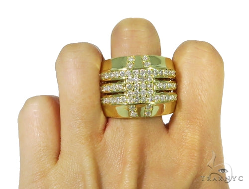 Mens 18k Buckled Up Ring 11684 - Image 5