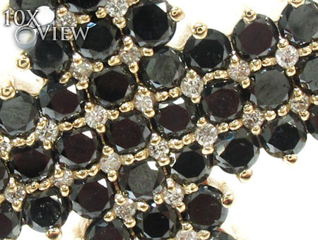 Mens Black Diamond Cross Crucifix 21881 - Image 3