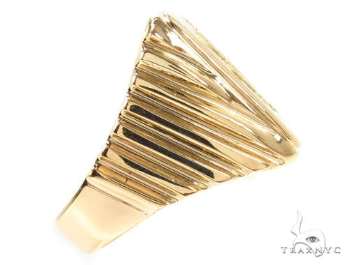 Mens 18K Gold Custom Jewelry Gladiator Ring, photo 4 of 6