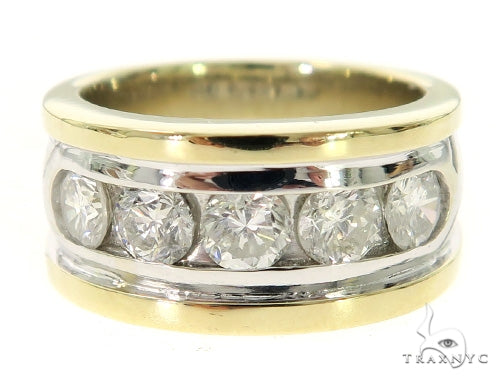 Mens Diamond Channel Ring 45568 - Image 2
