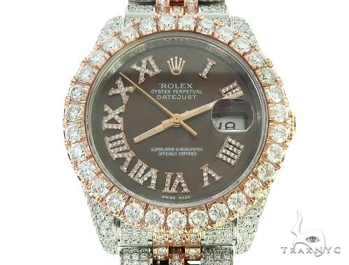 Mens Diamond DateJust 36mm Rolex Watch 65741 - Image 1