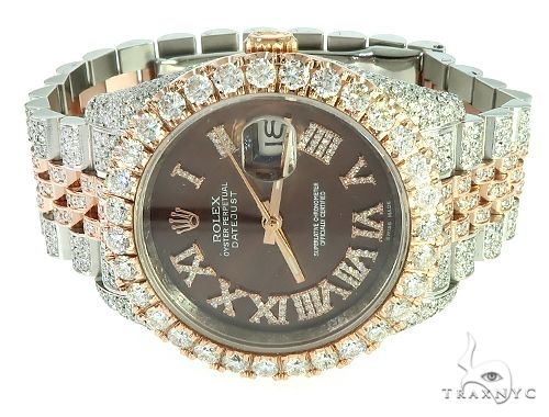 Mens Diamond DateJust 36mm Rolex Watch 65741 - Image 4