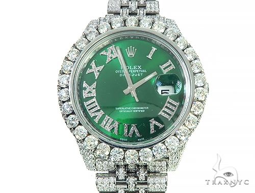 Mens Diamond DateJust 40mm Rolex Watch 65808 - Image 1