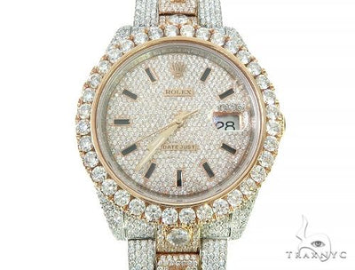 Two Tone Mens Diamond DateJust 40mm Rolex Watch 65809 - Image 1