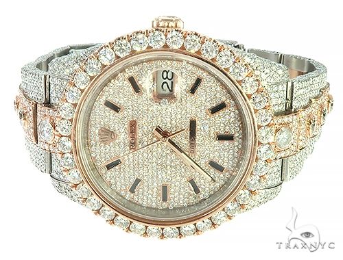 Two Tone Mens Diamond DateJust 40mm Rolex Watch 65809 - Image 2