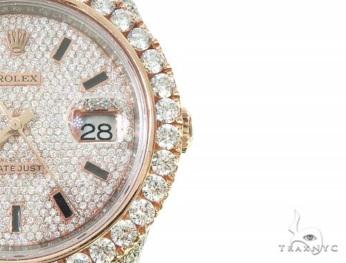 Two Tone Mens Diamond DateJust 40mm Rolex Watch 65809 - Image 3