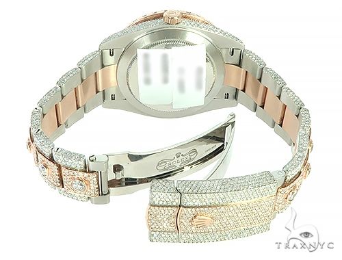 Two Tone Mens Diamond DateJust 40mm Rolex Watch 65809 - Image 6