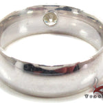 Mens White Gold Gay Wedding Ring 27796 - Image 6