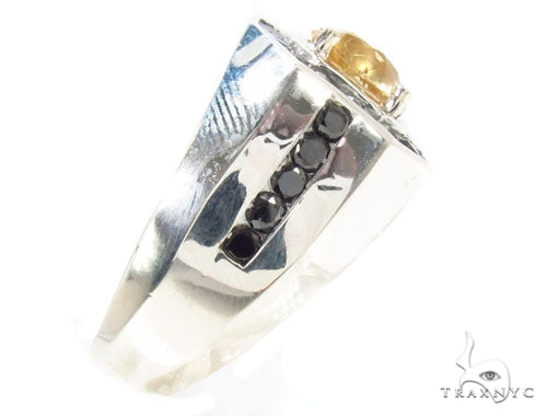Mens Godfather Citrine Ring, photo 4 of 7