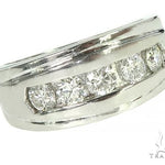 Mens Luxuriousness Five White Gold Wedding Ring 8582 - Image 1