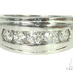 Mens Luxuriousness Five White Gold Wedding Ring 8582 - Image 2