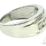 Mens Luxuriousness Five White Gold Wedding Ring 8582 - Image 3