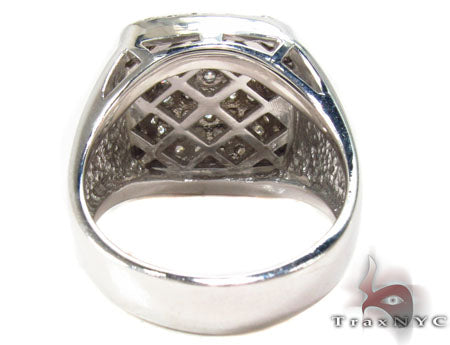Mens 14K Gold Diamond Ring, photo 6 of 7