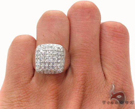 Mens 14K Gold Diamond Ring, photo 7 of 7