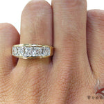 Mens Prong Diamond Yellow Gold Ring 26753 - Image 7