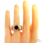 Solitary Tuxedo Rhodolite Ring 68819 - Image 6