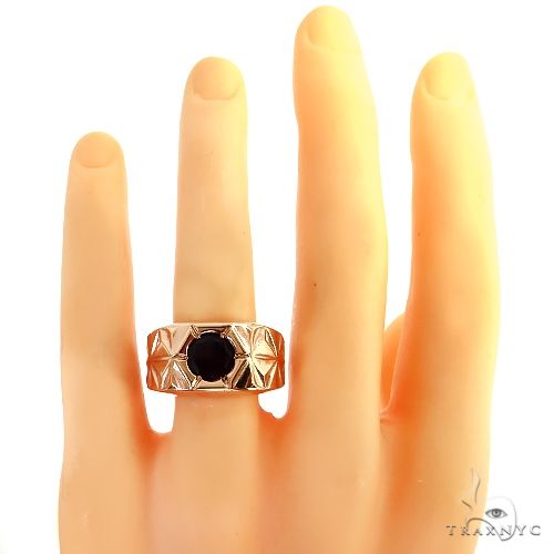 Solitary Tuxedo Rhodolite Ring 68819 - Image 6